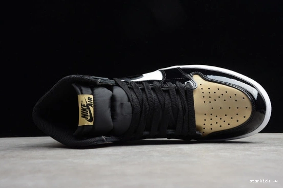 High 007 Jordan  Patent 1 NRG Gold 861428 861428-007 Toe Retro 1204